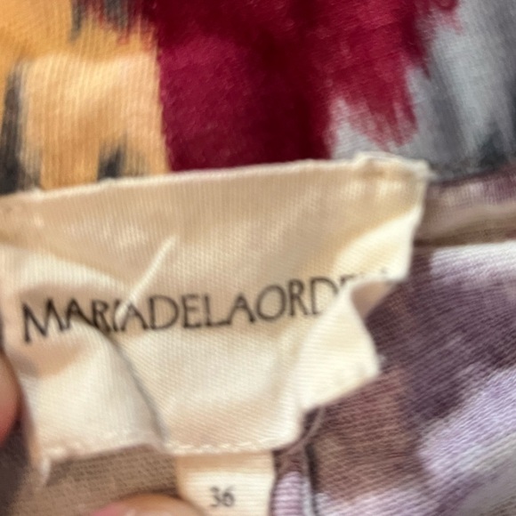 Maria De La Orden Niza Printed High Waist Straight Pants Size 4 - Picture 5 of 8